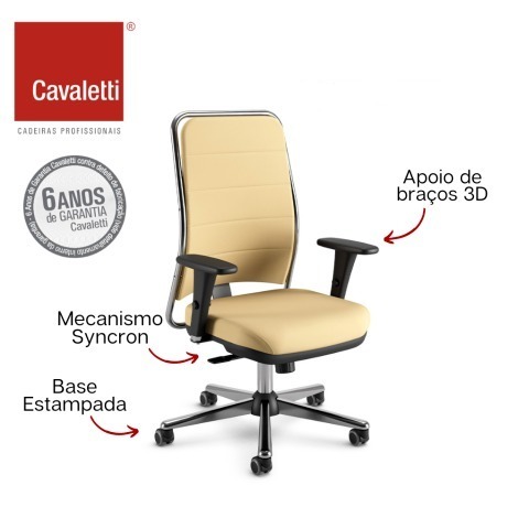 Cavaletti NewNet - Presidente Giratória / Syncron / Braço 3D / Base Estampada